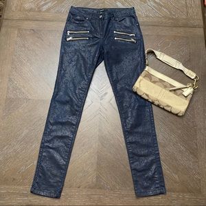 COPY - Forever 21 blue skinny jeans 4  front zippers